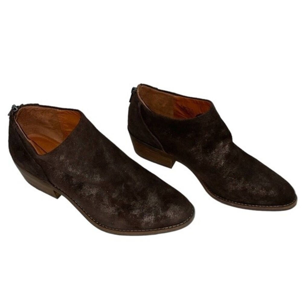 Lucky Brand LK-FAI Dark Brown Suede Booties Size 9.5‎ Excellent Condition - Picture 2 of 9